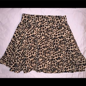Cheetah print skirt
